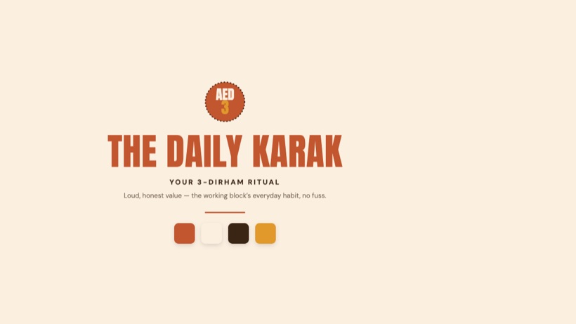 The Daily Karak identity direction